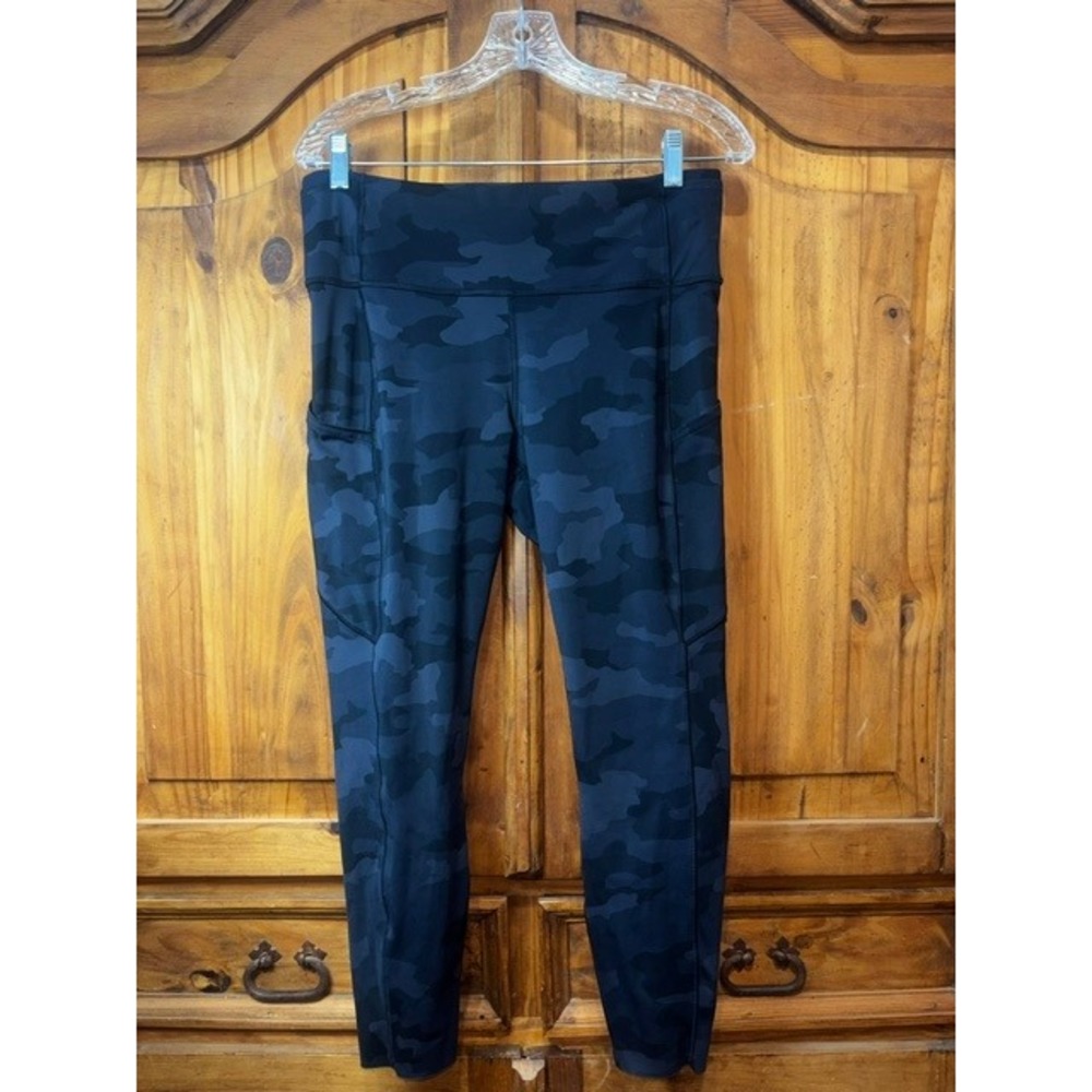 Lululemon Invigorate High-Rise Tight 24 Heritage 365 Camo Deep Coal Multi Sz 12